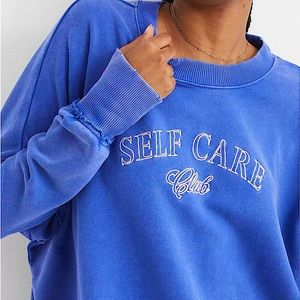 AERIE SELF CARE CLUB SWEATSHIRT
